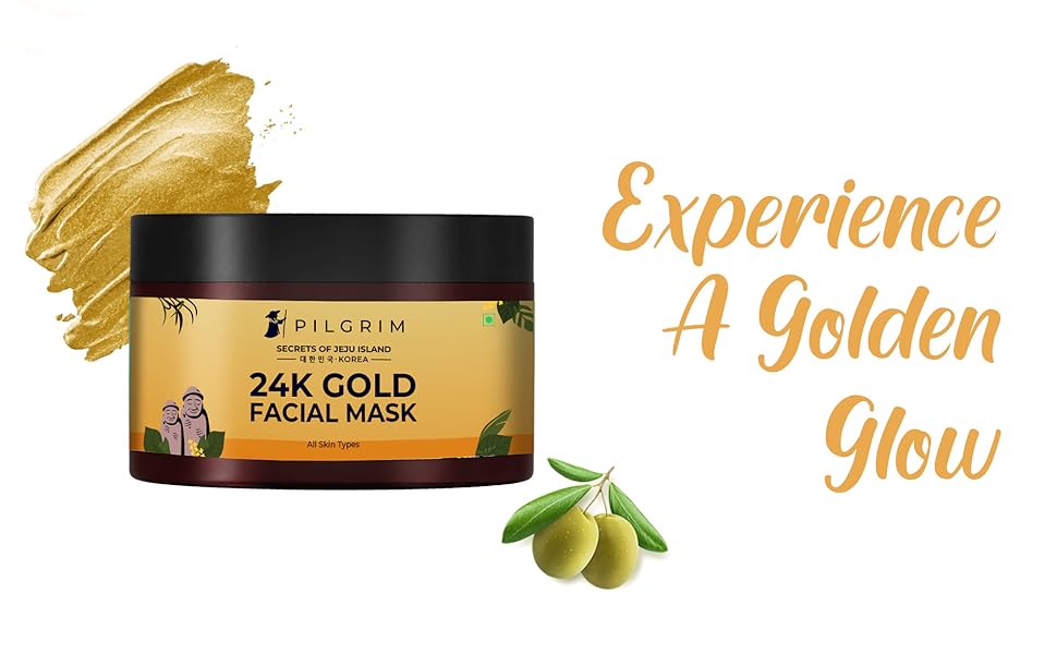 Pilgrim 24K Gold face mask for glowing skin