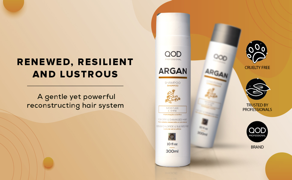 Qod Professional Argan Moisture & Shine Shampoo (300ml)