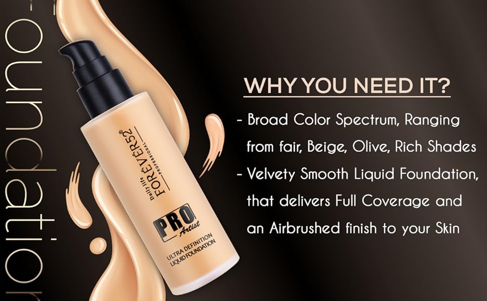 Forever52 Daily Life Forever52 Pro Artist Ultra Definition Long Lasting Matte Waterproof Full Coverage Liquid Foundation For All Skin Types