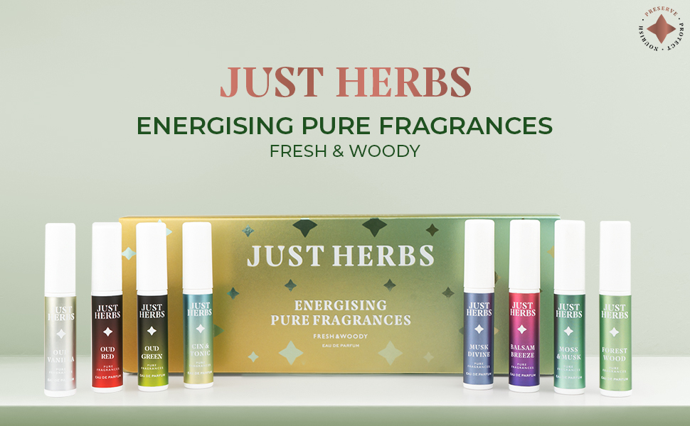 Energising Pure Fragrances Fresh & Woody