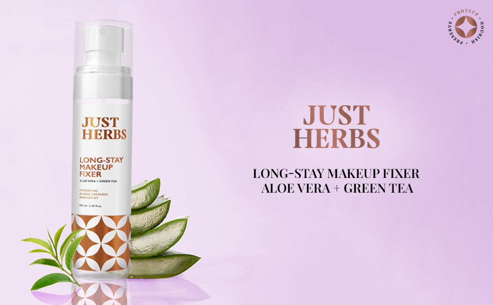 Just Herbs Long-stay Makeup Fixer with Aloe Vera & Green Tea