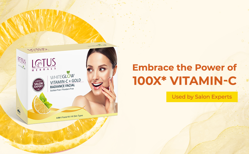 Lotus Herbals WhiteGlow Vitamin C + Gold Radiance Facial Kit